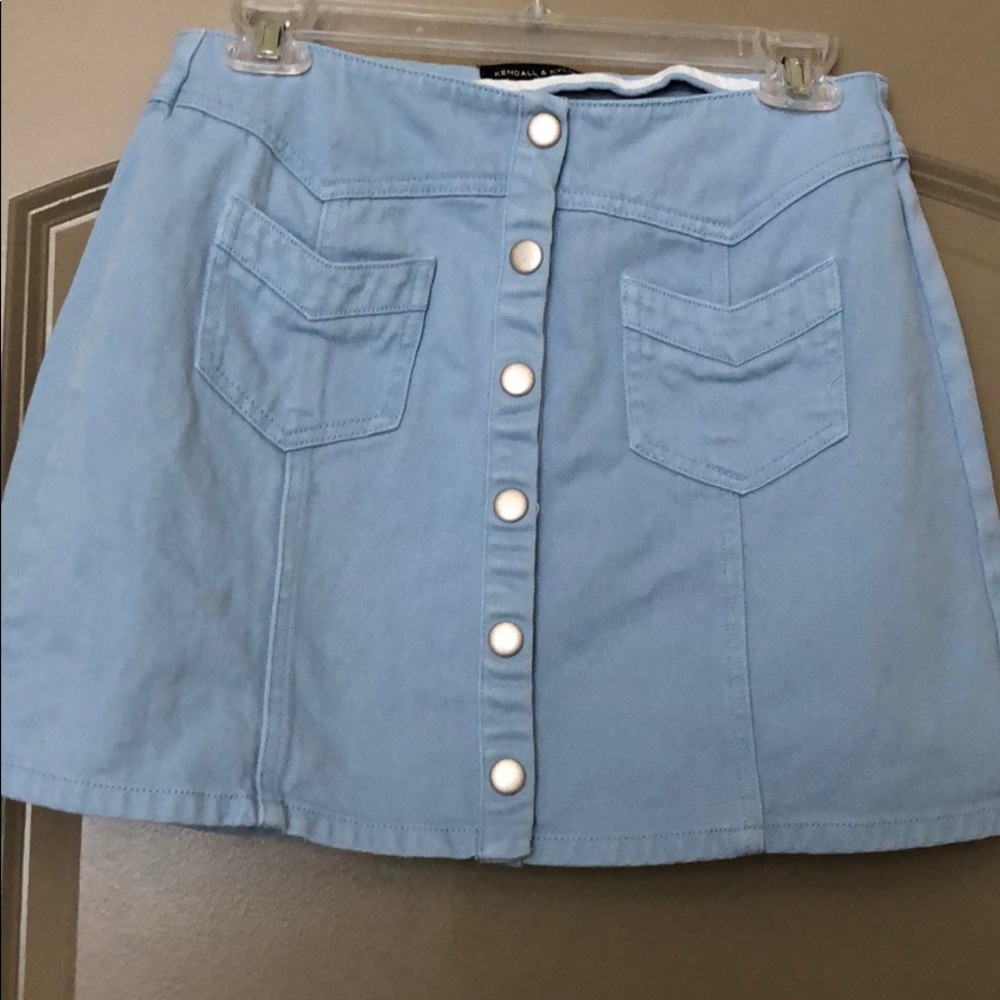 Denim mini skirt